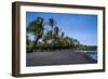 Punaluu Black Sand Beach on Big Island, Hawaii, United States of America, Pacific-Michael Runkel-Framed Photographic Print