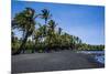 Punaluu Black Sand Beach on Big Island, Hawaii, United States of America, Pacific-Michael Runkel-Mounted Photographic Print