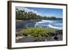 Punaluu Black Sand Beach on Big Island, Hawaii, United States of America, Pacific-Michael Runkel-Framed Photographic Print