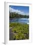 Punaluu Black Sand Beach on Big Island, Hawaii, United States of America, Pacific-Michael Runkel-Framed Photographic Print