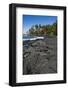 Punaluu Black Sand Beach on Big Island, Hawaii, United States of America, Pacific-Michael Runkel-Framed Photographic Print