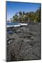 Punaluu Black Sand Beach on Big Island, Hawaii, United States of America, Pacific-Michael Runkel-Mounted Photographic Print