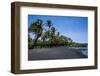 Punaluu Black Sand Beach on Big Island, Hawaii, United States of America, Pacific-Michael Runkel-Framed Photographic Print