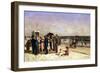 Punch and Judy on the Beach, Coney Island, 1880-Samuel S. Carr-Framed Giclee Print