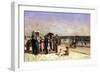 Punch and Judy on the Beach, Coney Island, 1880-Samuel S. Carr-Framed Giclee Print