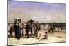 Punch and Judy on the Beach, Coney Island, 1880-Samuel S. Carr-Mounted Giclee Print