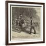 Punch and Judy on their Travels, a Sketch on a Turnpike Road-Samuel Edmund Waller-Framed Giclee Print