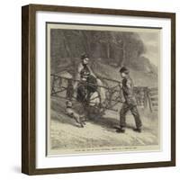 Punch and Judy on their Travels, a Sketch on a Turnpike Road-Samuel Edmund Waller-Framed Giclee Print