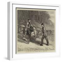 Punch and Judy on their Travels, a Sketch on a Turnpike Road-Samuel Edmund Waller-Framed Giclee Print