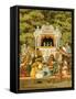 Punch and Judy show in In the Tuileries Gardens - le jardin des Tuileries-Thomas Crane-Framed Stretched Canvas