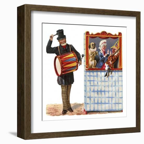 Punch and Judy Show-null-Framed Art Print