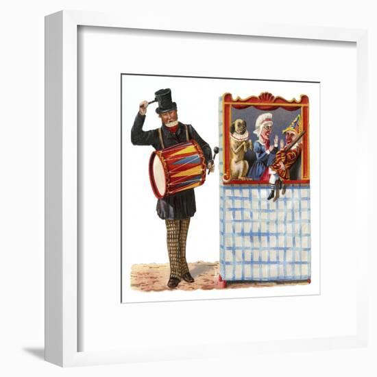 Punch and Judy Show-null-Framed Art Print