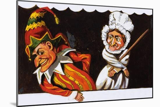 Punch and Judy-null-Mounted Giclee Print