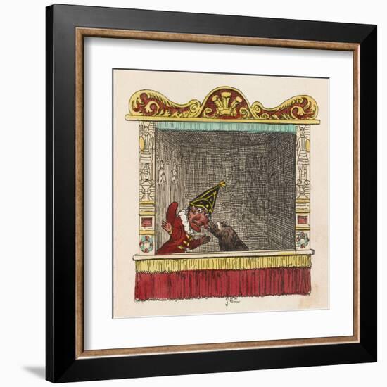 Punch and Toby-George Cruikshank-Framed Art Print