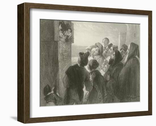 Punch at Naples-Thomas Uwins-Framed Giclee Print