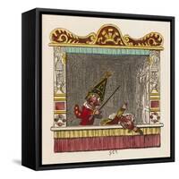 Punch Beats Judy-George Cruikshank-Framed Stretched Canvas