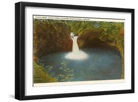 Punch Bowl, Eagle Creek, Columbia River, Oregon-null-Framed Art Print