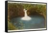 Punch Bowl, Eagle Creek, Columbia River, Oregon-null-Framed Stretched Canvas