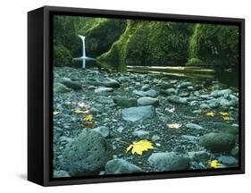 Punch Bowl Falls, Columbia Gorge National Scenic Area, Oregon, USA-Charles Gurche-Framed Stretched Canvas