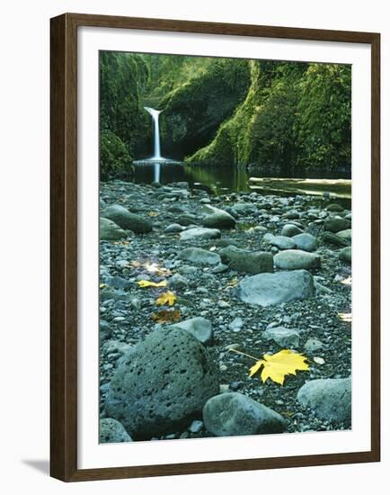 Punch Bowl Falls, Columbia Gorge National Scenic Area, Oregon, USA-Charles Gurche-Framed Premium Photographic Print