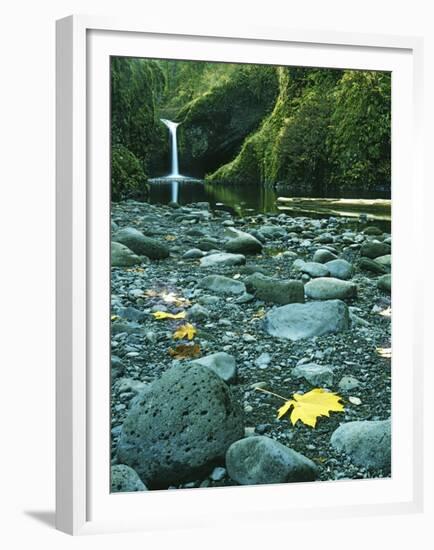 Punch Bowl Falls, Columbia Gorge National Scenic Area, Oregon, USA-Charles Gurche-Framed Premium Photographic Print