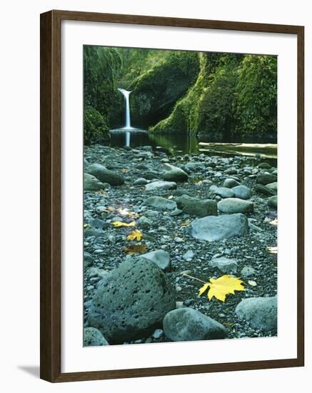 Punch Bowl Falls, Columbia Gorge National Scenic Area, Oregon, USA-Charles Gurche-Framed Photographic Print