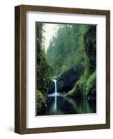 Punch Bowl Falls, Eagle Creek, Columbia River Gorge Scenic Area, Oregon, USA-Janis Miglavs-Framed Photographic Print