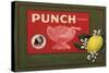 Punch Brand - Escondido, California - Citrus Crate Label-Lantern Press-Stretched Canvas