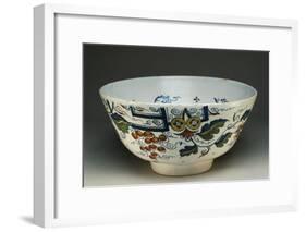 Punch Cup with Squirrels and Vines, Ca 1730-null-Framed Giclee Print