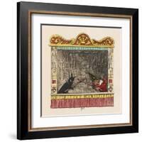 Punch Fights Old Nick-George Cruikshank-Framed Art Print