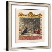 Punch Fights Old Nick-George Cruikshank-Framed Art Print