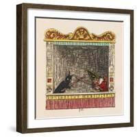 Punch Fights Old Nick-George Cruikshank-Framed Art Print