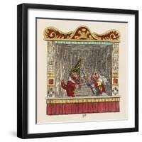 Punch Judy and the Baby-George Cruikshank-Framed Art Print