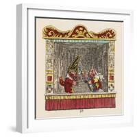 Punch Judy and the Baby-George Cruikshank-Framed Art Print