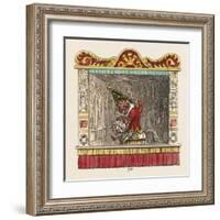 Punch on His Steed-George Cruikshank-Framed Art Print