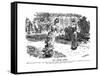 Punch Pasteur Joke-Charles Keene-Framed Stretched Canvas