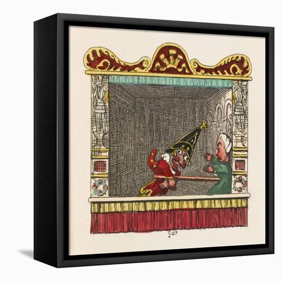 Punch Physiks the Doctor-George Cruikshank-Framed Stretched Canvas
