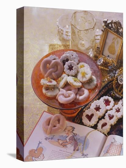 Punch Pretzels, Spitzbuben Cookies and Sandies with Dried Fruit-Eising Studio - Food Photo and Video-Stretched Canvas