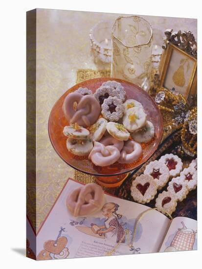 Punch Pretzels, Spitzbuben Cookies and Sandies with Dried Fruit-Eising Studio - Food Photo and Video-Stretched Canvas