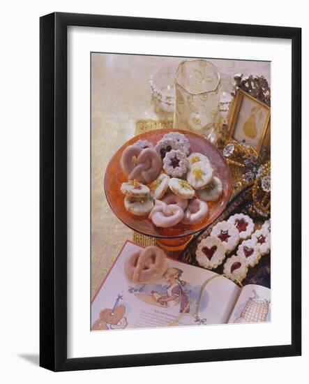 Punch Pretzels, Spitzbuben Cookies and Sandies with Dried Fruit-Eising Studio - Food Photo and Video-Framed Photographic Print