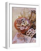 Punch Pretzels, Spitzbuben Cookies and Sandies with Dried Fruit-Eising Studio - Food Photo and Video-Framed Photographic Print