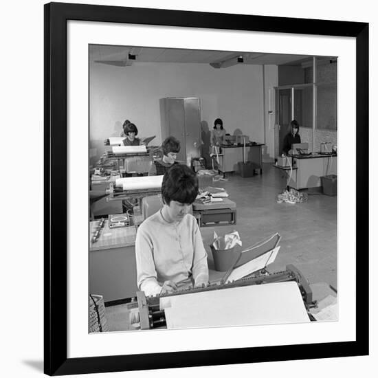 Punch Room at Tetleys Brewers, Leeds, West Yorkshire, 1968-Michael Walters-Framed Photographic Print