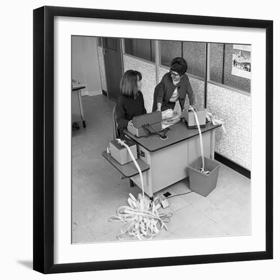 Punch Room at Tetleys Brewers, Leeds, West Yorkshire, 1968-Michael Walters-Framed Photographic Print