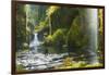 Punchbowl Falls in Eagle Creek, Columbia Gorge, Oregon, USA-Gary Luhm-Framed Photographic Print