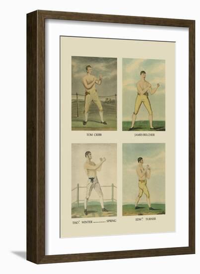 Punching Quartet-null-Framed Art Print