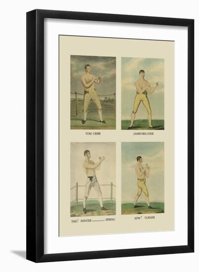 Punching Quartet-null-Framed Art Print