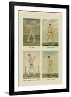 Punching Quartet-null-Framed Art Print