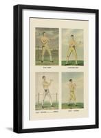 Punching Quartet-null-Framed Art Print