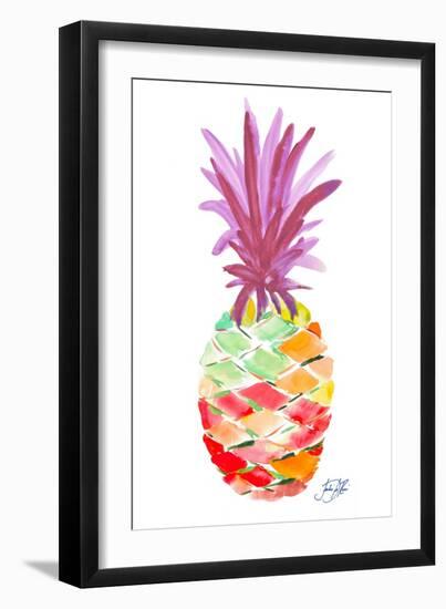 Punchy Pineapple I-Julie DeRice-Framed Art Print