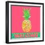 Punchy Pineapple Welcome-Julie DeRice-Framed Art Print